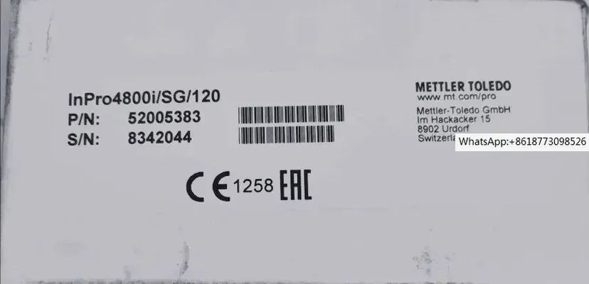 

New original PH electrode 52005383 inpro4800i/SG/120