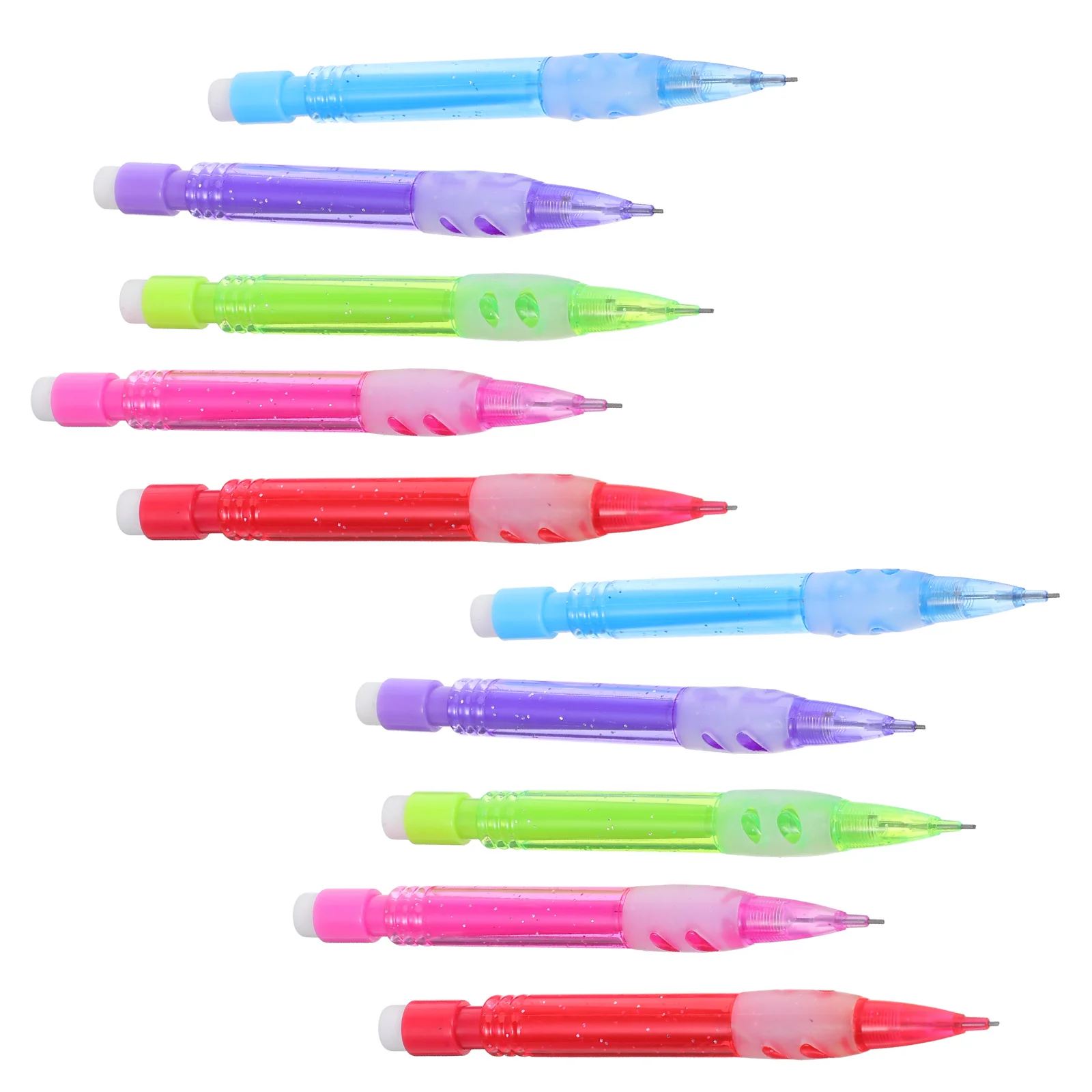 10 Pcs Mini Mechanical Pencil Pocket Small Pink Short Pencils Bulk Pastel Pp Child Japanese