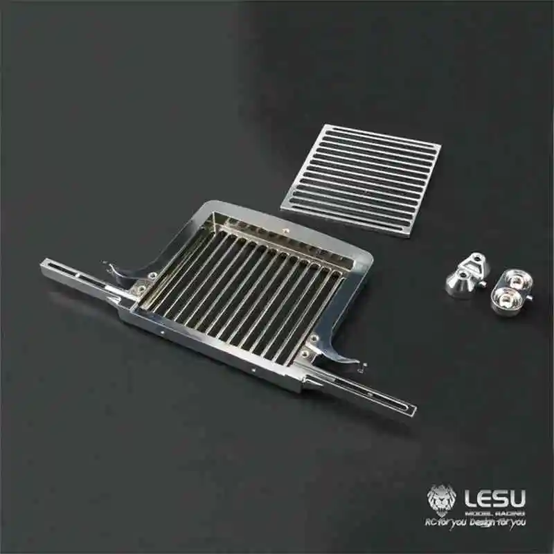 1/14 LESU RC Truck Metal Front Bumper Grille GW-K001 For Tamiya RC 1 14  Model Tractor Truck King Hauler Model Accessories