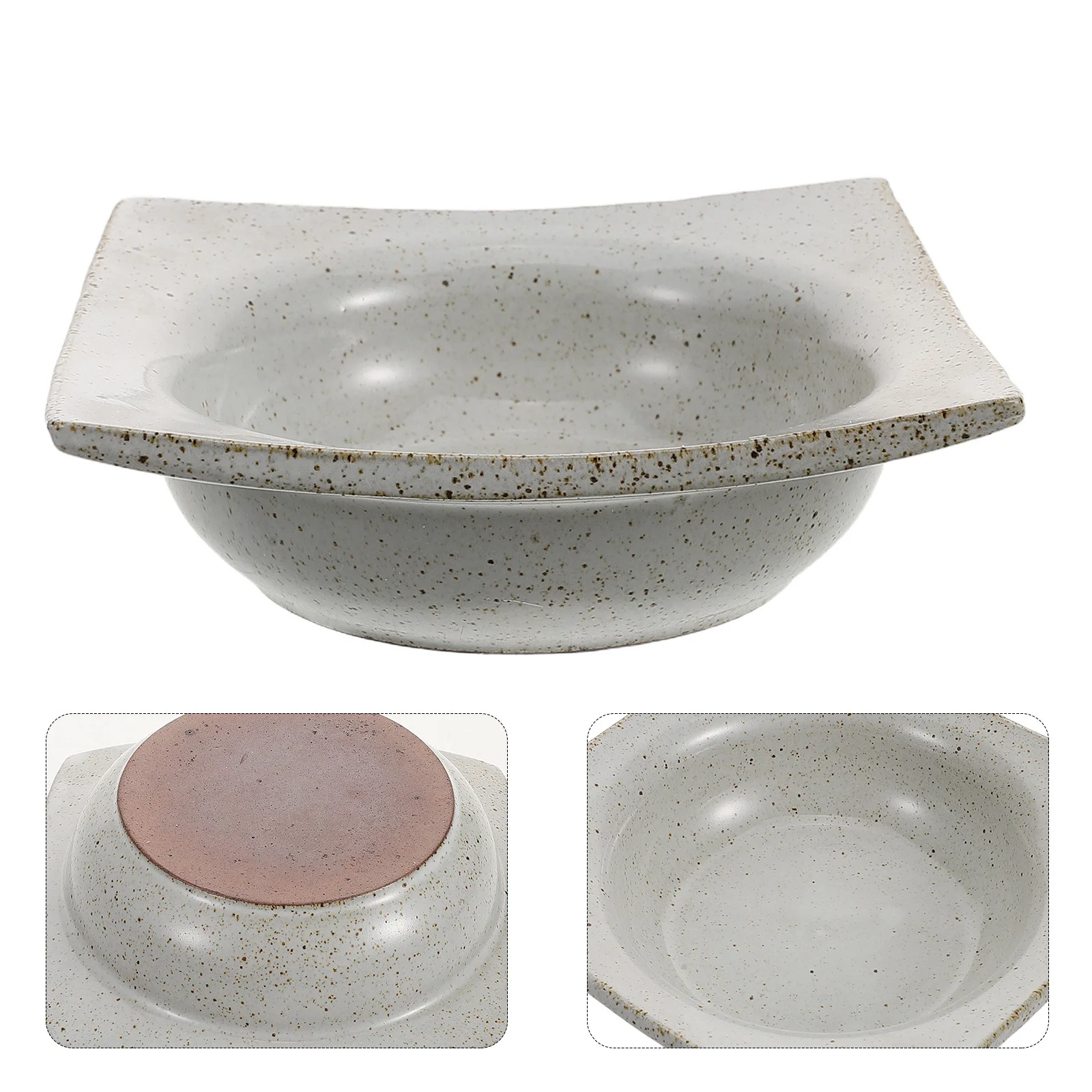 

Japanese Style Square Ceramic Sauce Dish Handmade Small Stable Dipping Bowls Soy Sauce Plate for Sushi Appetizers Condiments