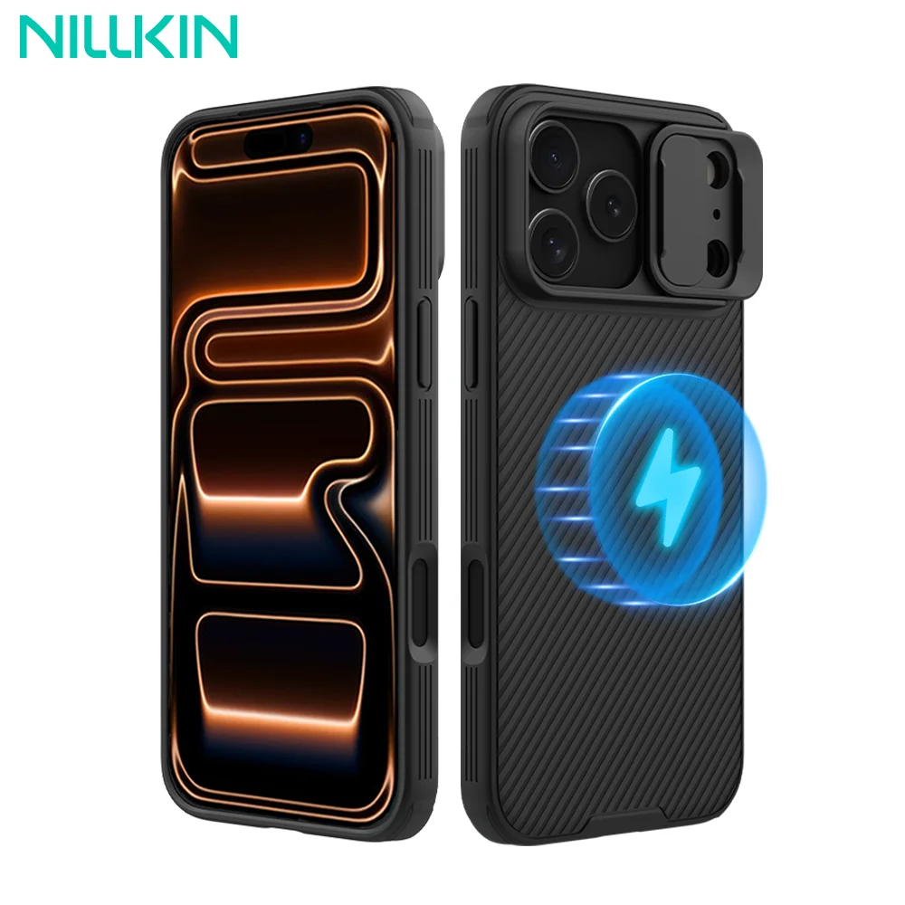 NILLKIN para iPhone 17 Pro Max Magsafe funda CamShield Pro protección de lente deslizante contraportada magnética para iPhone 17/iPhone 17 Pro