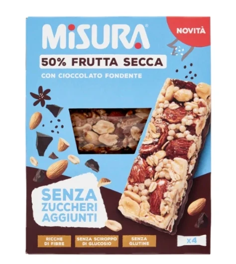 Batony Bars Ciocco senza zuccheri 120g - Misura