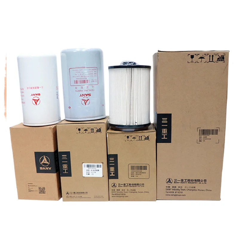 

For Sany excavator sy135 155-9c Isuzu engine oil diesel air filter oil water filter excavator accessories