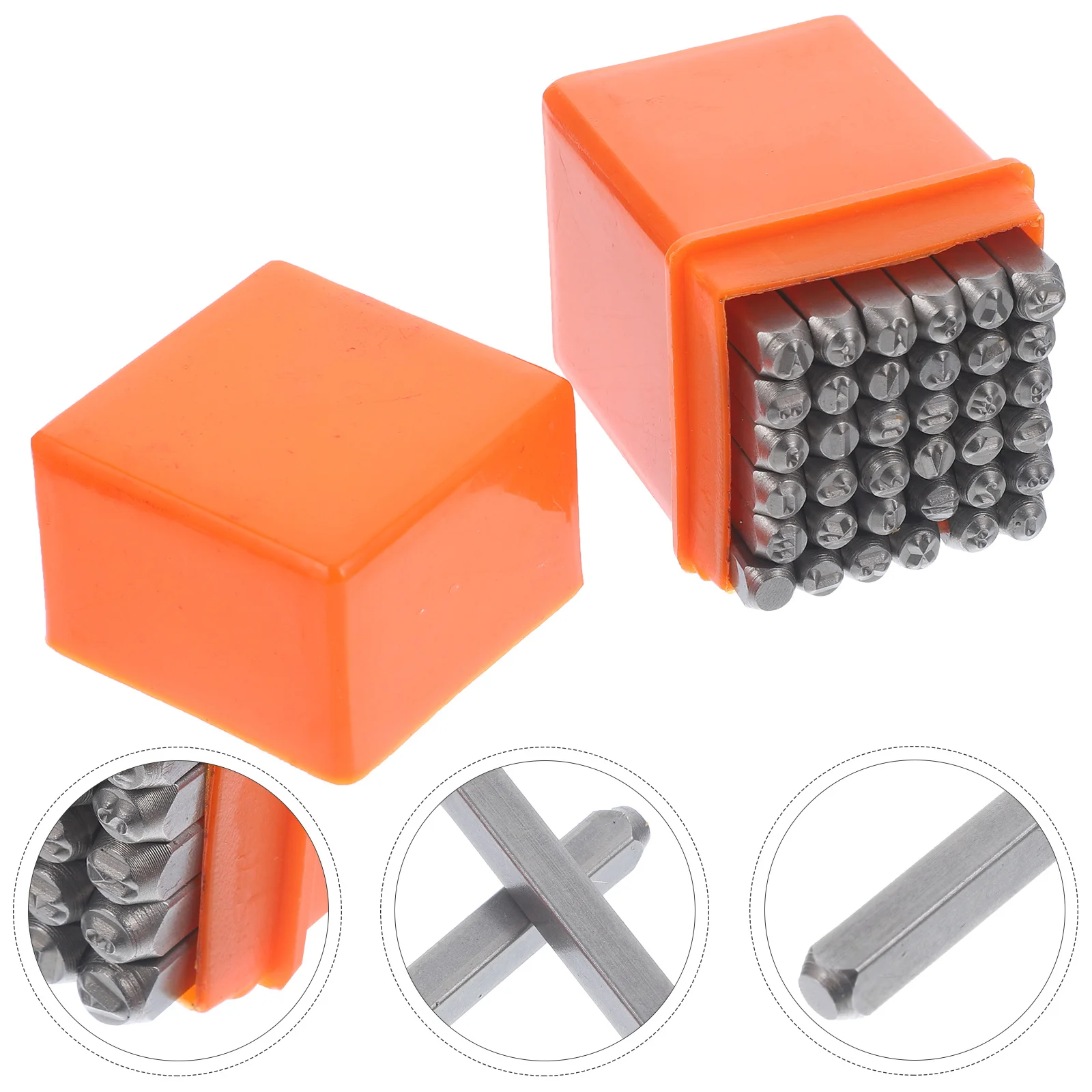 1 Box Metal Alloy Steel Letter Number Stamp Durable Lightweight Practical for Craft DIY Punch Set Numbers Stamp Set