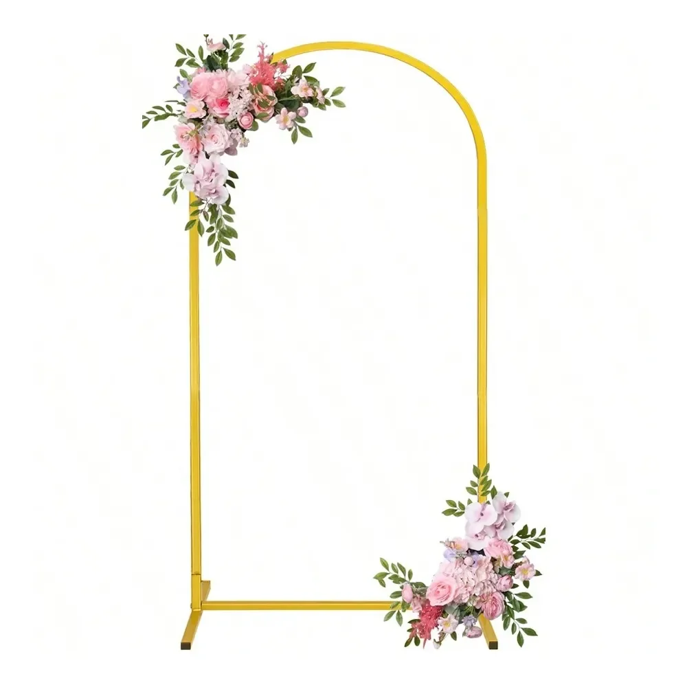 

Стойка для фона, подставка для арки из воздушных шаров, устойчивая металлическая золотая рама для свадебной арки, для церемоний, дней рождения, девичников, банкетов, декораций