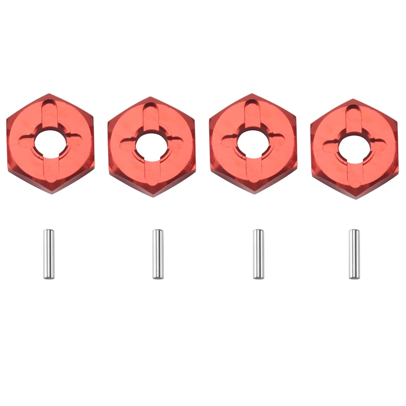 AC52-For Wltoys A959 A959-B A969 K929 1/18 RC Car Upgrade Accessories 7Mm To 12Mm Metal Combiner Wheel Hub Hex Adapter