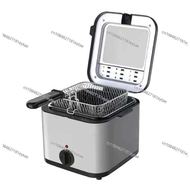 Household US Standard 110v Square Fryer Electric Fryer Stainless Steel Fryer