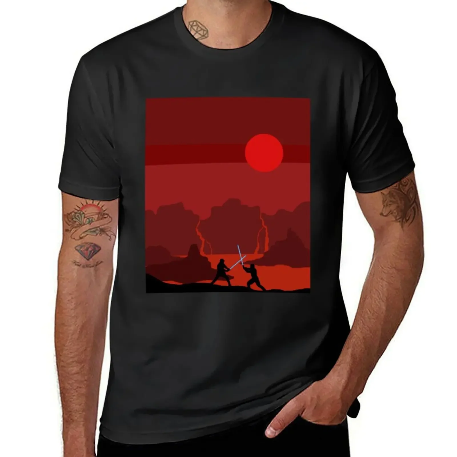 

Mustafar final battle Premium T-Shirt cute tops basketball graphic tees man clothes tops heavy weight t shirts for men