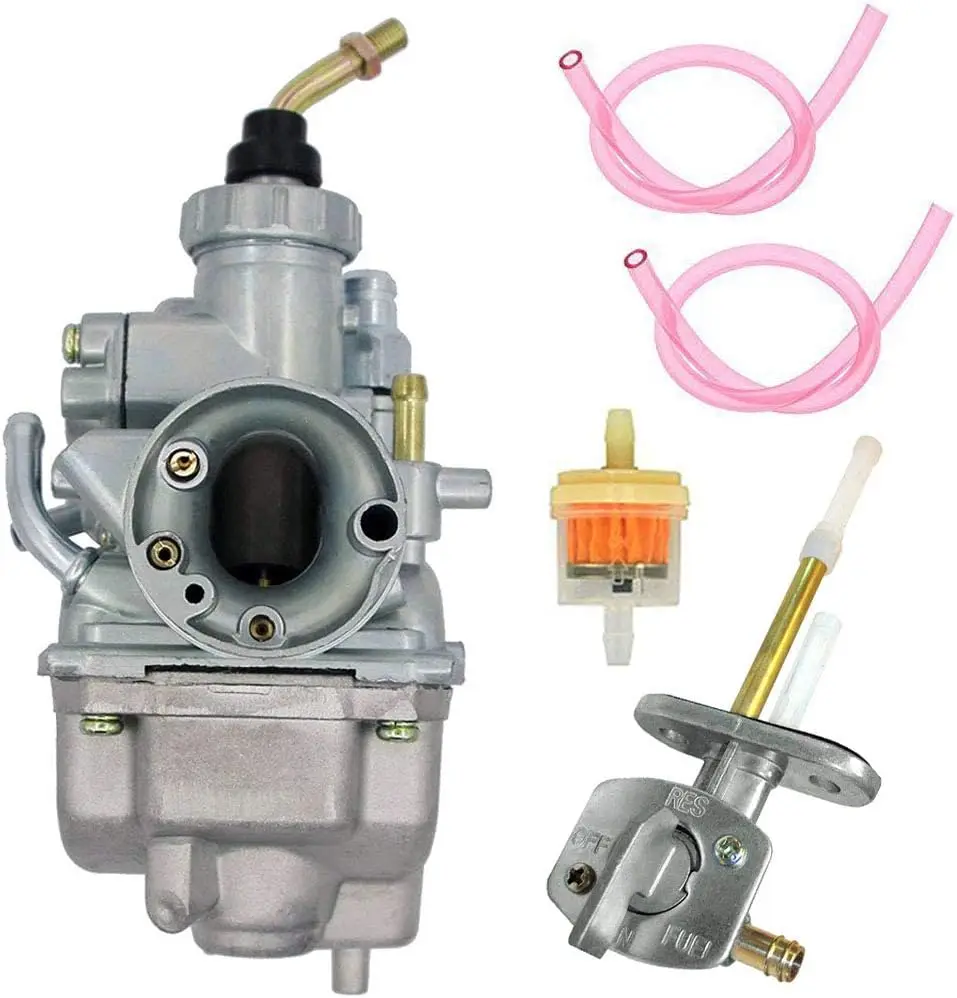 Carburador TTR125 + válvula de interruptor de combustible, llave de purga para carburador Yamaha TTR-125 2000-2007, motocicleta Yamaha TTR125L de LIYYOO