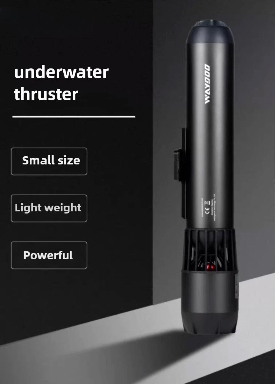 

Ручной подводный скутер мощностью 500 Вт, аккумулятор 98 Втч, время работы 56 минут, IP68, глубина 60 м, корпус из алюминиевого сплава 1,4 м/с, 100 Вт с монтажным кронштейном