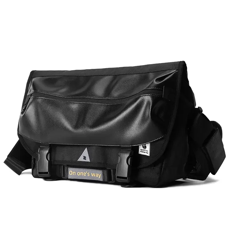 Torby kurierskie dla mężczyzn Wodoodporne duże torby na ramię Crossbody Męskie Hip Hop Street Kolarstwo Podróże Wielowarstwowe torby antykradzieżowe