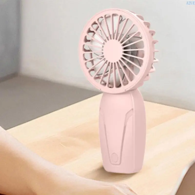 A2UE wiederaufladbare tragbare Lüfter Handheld -Lüfterkühlungslüfter Taschenlüfter 3 Geschwindigkeit