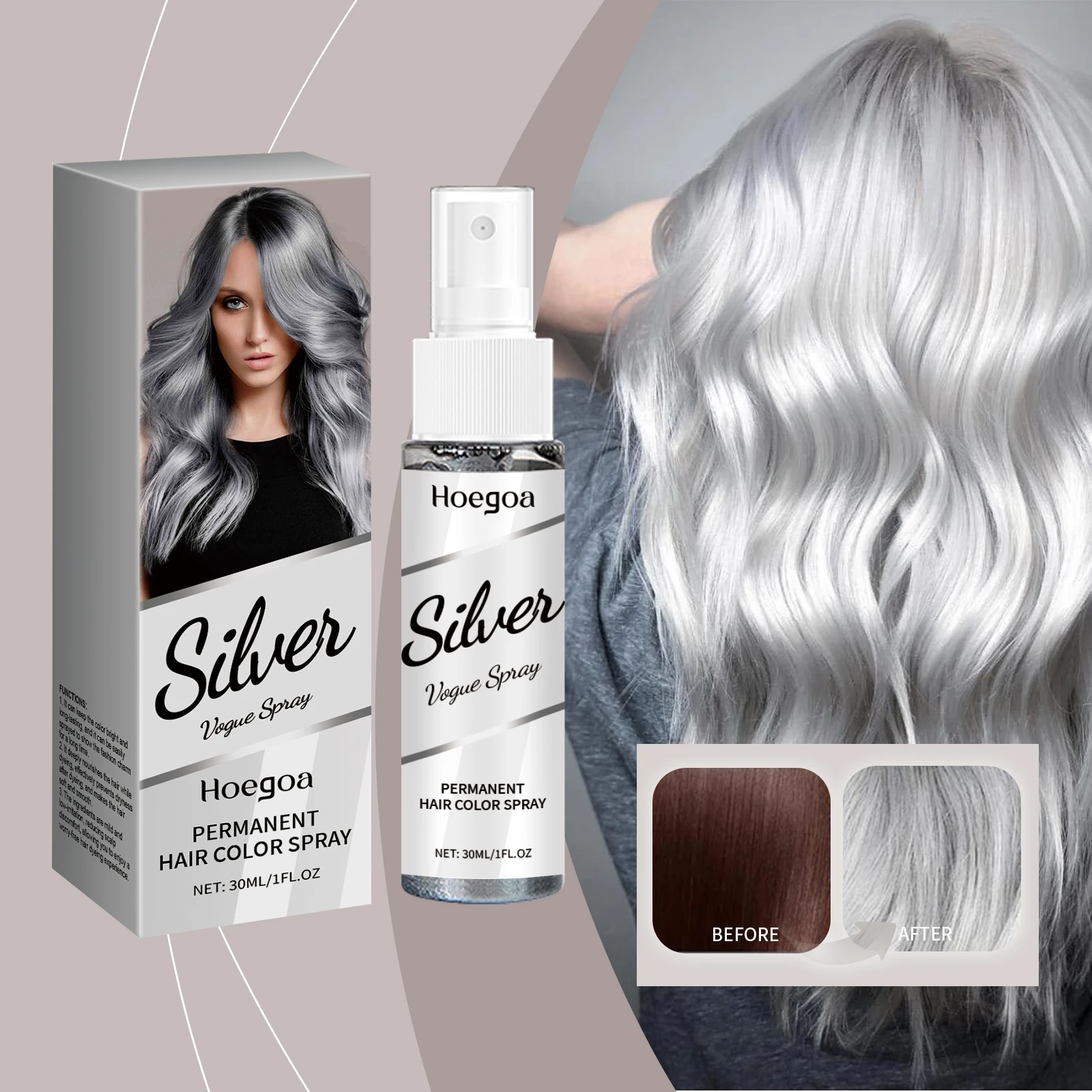 

Temporary Hair Dye Cream Spray Organic Plant Essence Coconut Oil Grey Hair Colorng Cream Cover Dye Shampoo Hair Salon Colored