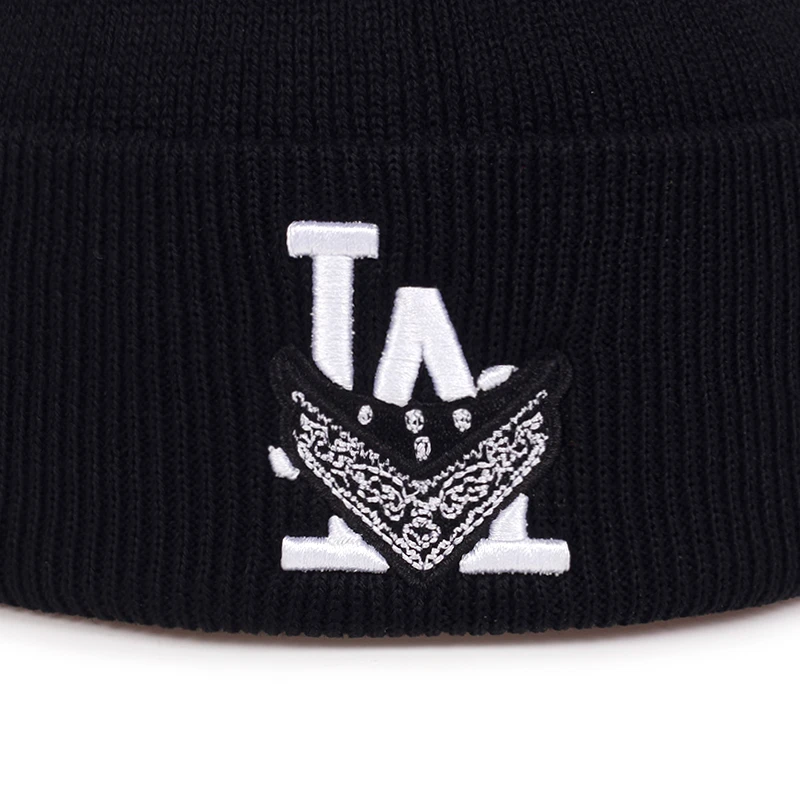 Letter Embroidered Knitted Hats Hip Hop Street Dancer Ski Beanies hat Men\'s Women\'s Winter warm Bonnets Casual wool hats