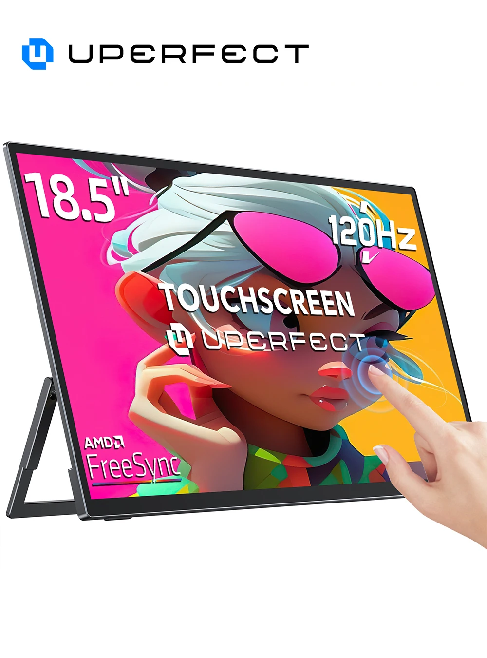 UPERFECT USteam E6 Pro 18.5" Portable Monitor Touch Screen 120Hz Smart Gaming Display For Laptop Phone Xbox PS4 PS5 Switch Mac