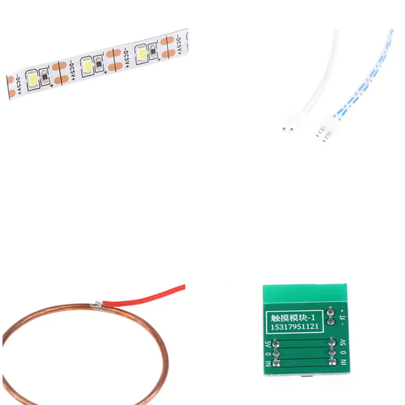 1Set River Table Air Separation Touch Induction Switch Touch Induction Light Belt Set Cellular Coil Light Strip Accessory