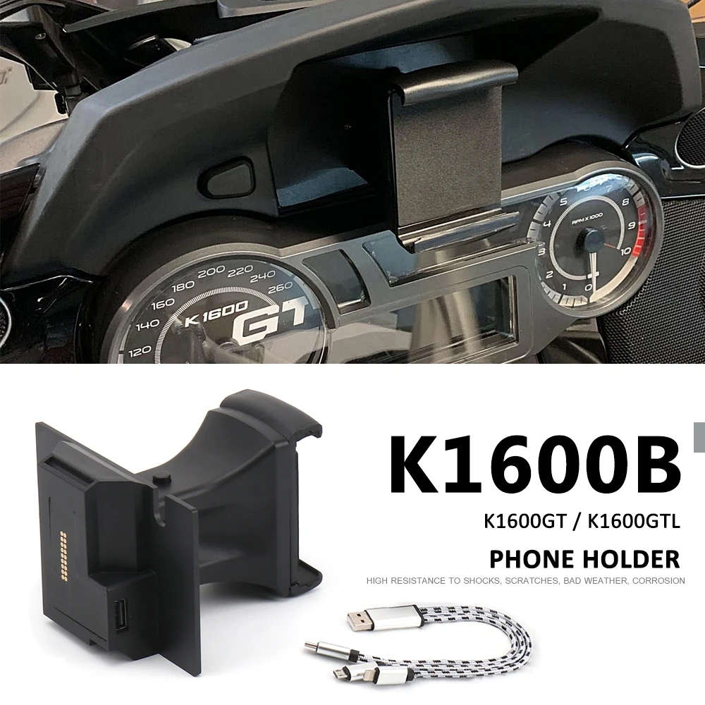 Motorcycle Phone Holder Stand Mobile Phone Holder GPS Mount Support Bracket For BMW K1600GT K1600 GT K1600GTL K1600B 2011-2020