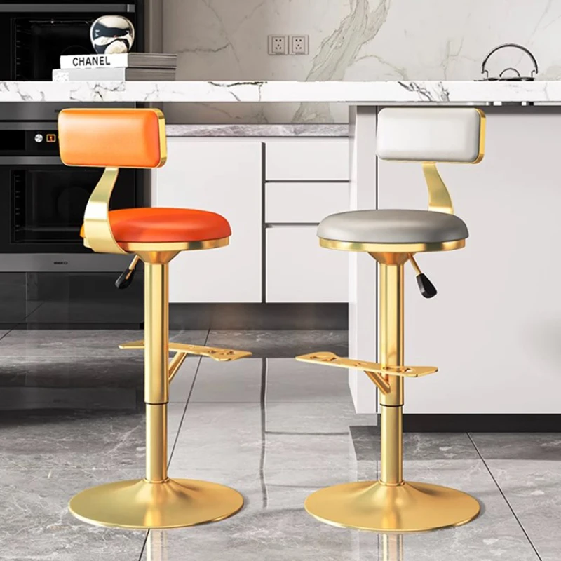 Lounge Kitchen Modern Bar Chairs Adjustable Metal Women Bar Chairs Luxury Nordic Taburete De Cocina Alto House Accessories