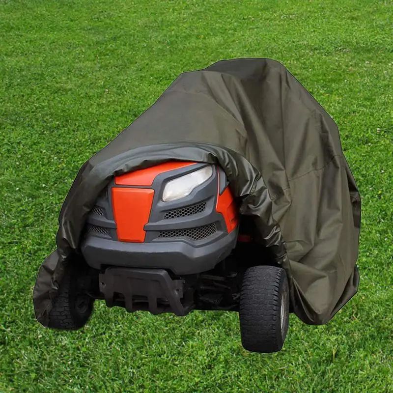 Lawn Mower Cover Heavy Duty Universal Lawn Mower Covers With Drawstring Riding Mower Cover For Sun Rain Wind Dust Leaves Resin