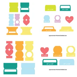 New Arrival Metal Cutting Dies Decorative Die Set Tab Die DIY Scrapbooking Photo Album Decorative Embossing PaperCard Crafts Die