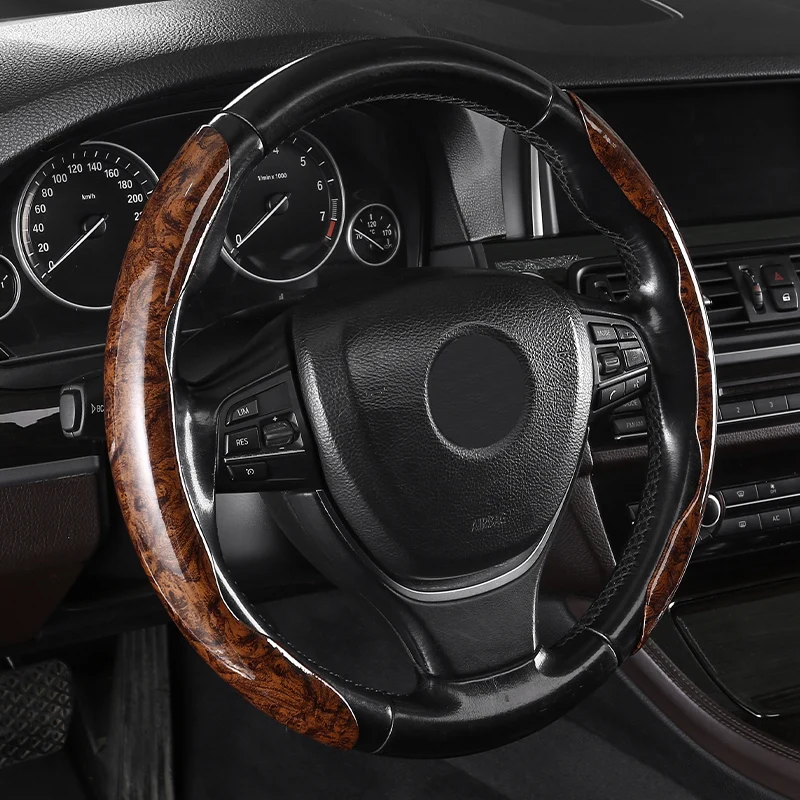 

2pcs Car Carbon Fiber Anti-Skid Steering Wheel Cover，Segmented Steering Wheel Protector Universal 99% Car Wheel Cover Protector