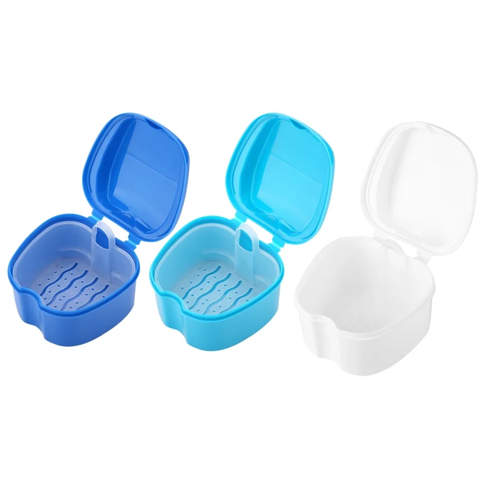 

Denture Special Highgrade Molars False Teeth Storage Portable Box Waterresistant With Breathable Filter Screen Dental Appliance