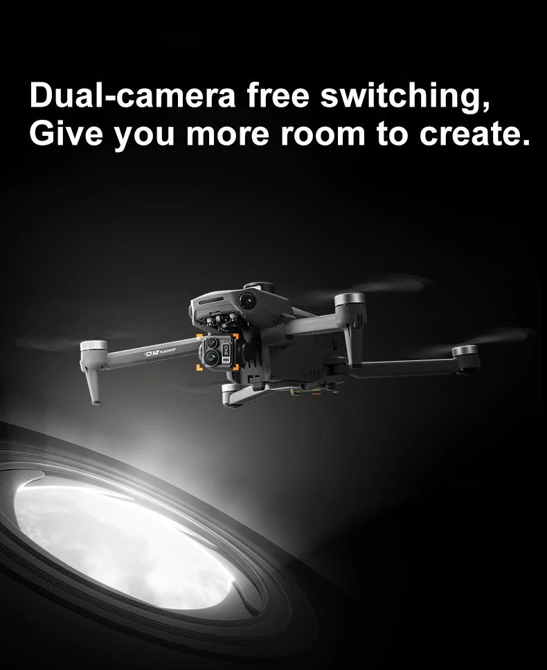 แบตเตอรี่โดรน D12 11.4V 4500MAH พร้อมใบพัด สำหรับโดรน D12 พร้อมจอ อุปกรณ์เสริมโดรน D12 อะไหล่โดรน D12 แบตเตอรี่โดรนบังคับวิทยุ D12 ใบพัด