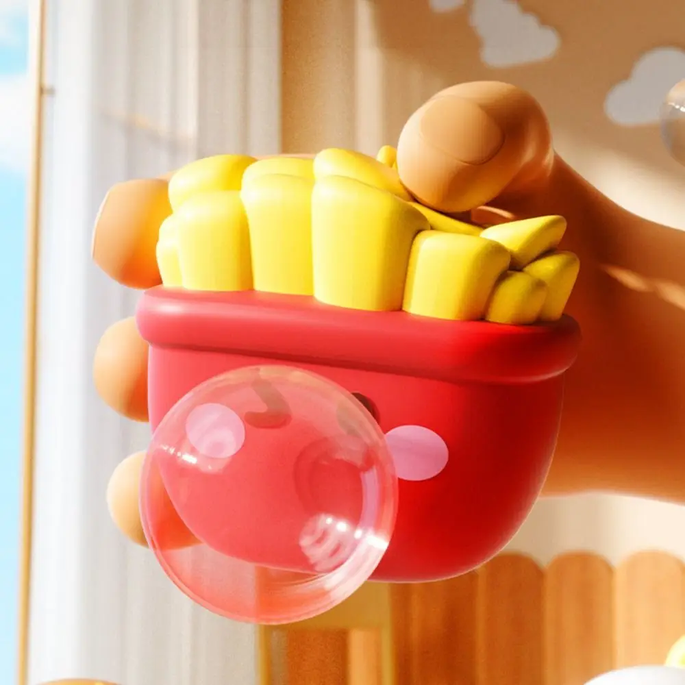 Mainan Remas Gelembung Silikon, Rebound Cepat, Menghilangkan Kecemasan, Mainan Remas Makanan Kartun, Relaksasi, Kentang Goreng, Hamburger