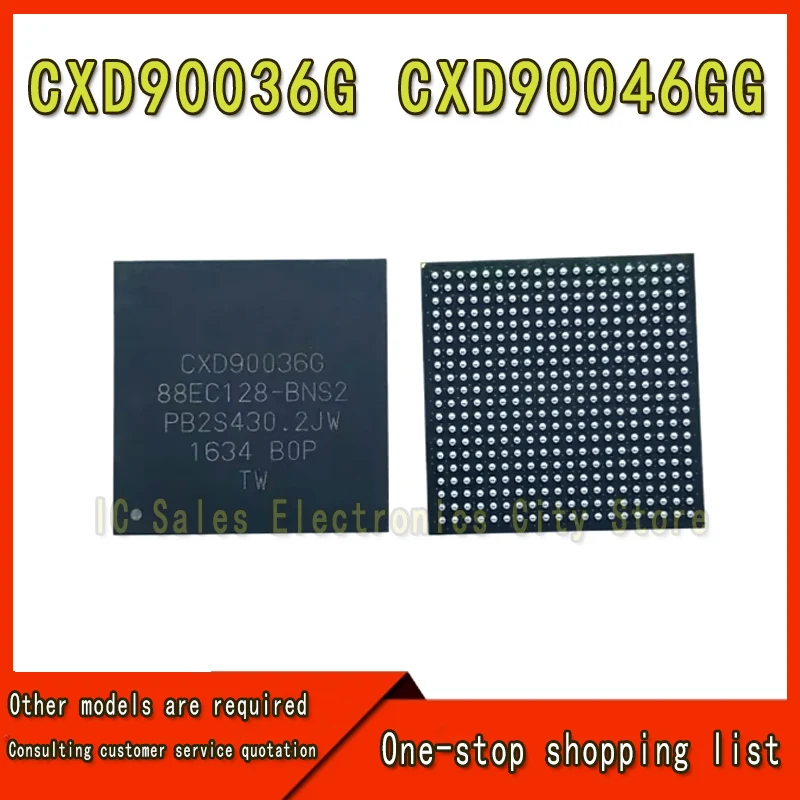 (1piece)100% test very good product CXD90036G CXD90046GG bga chip reball with balls IC chips