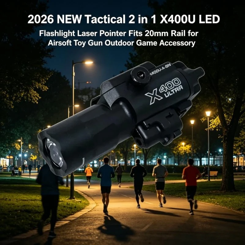 2026 NEW Adjustable Tactical X300V 2 in 1 LED Light Laser Dot Fits 20mm Picatinny Airsoft Toy Game Gear