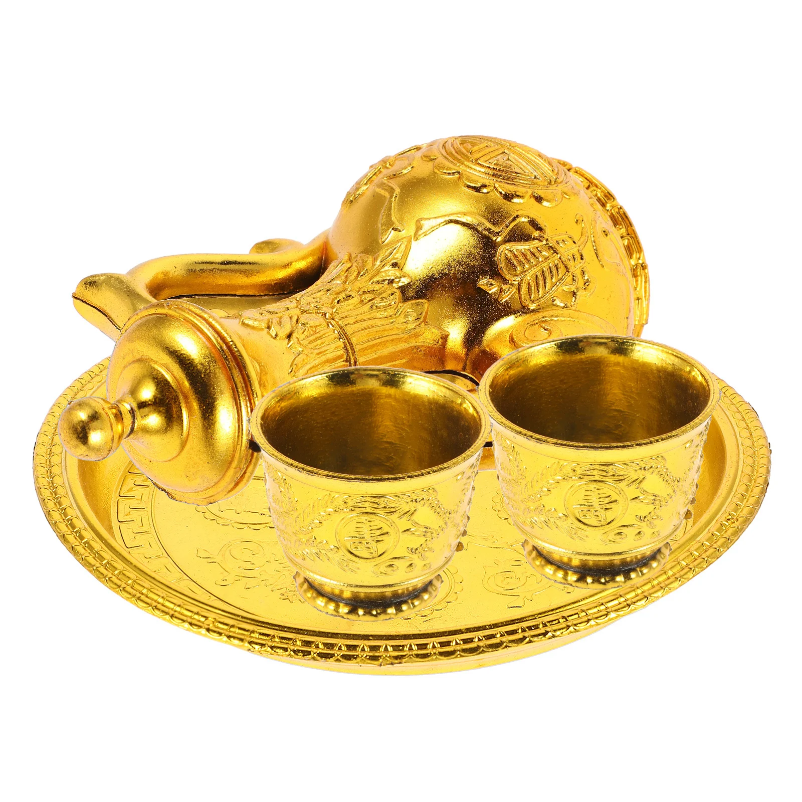 

1Set Offering Cup and Kettle Plastic Goblet Ancestor Worship Buddhist Ceremony Classic Offering Supplies Decorative