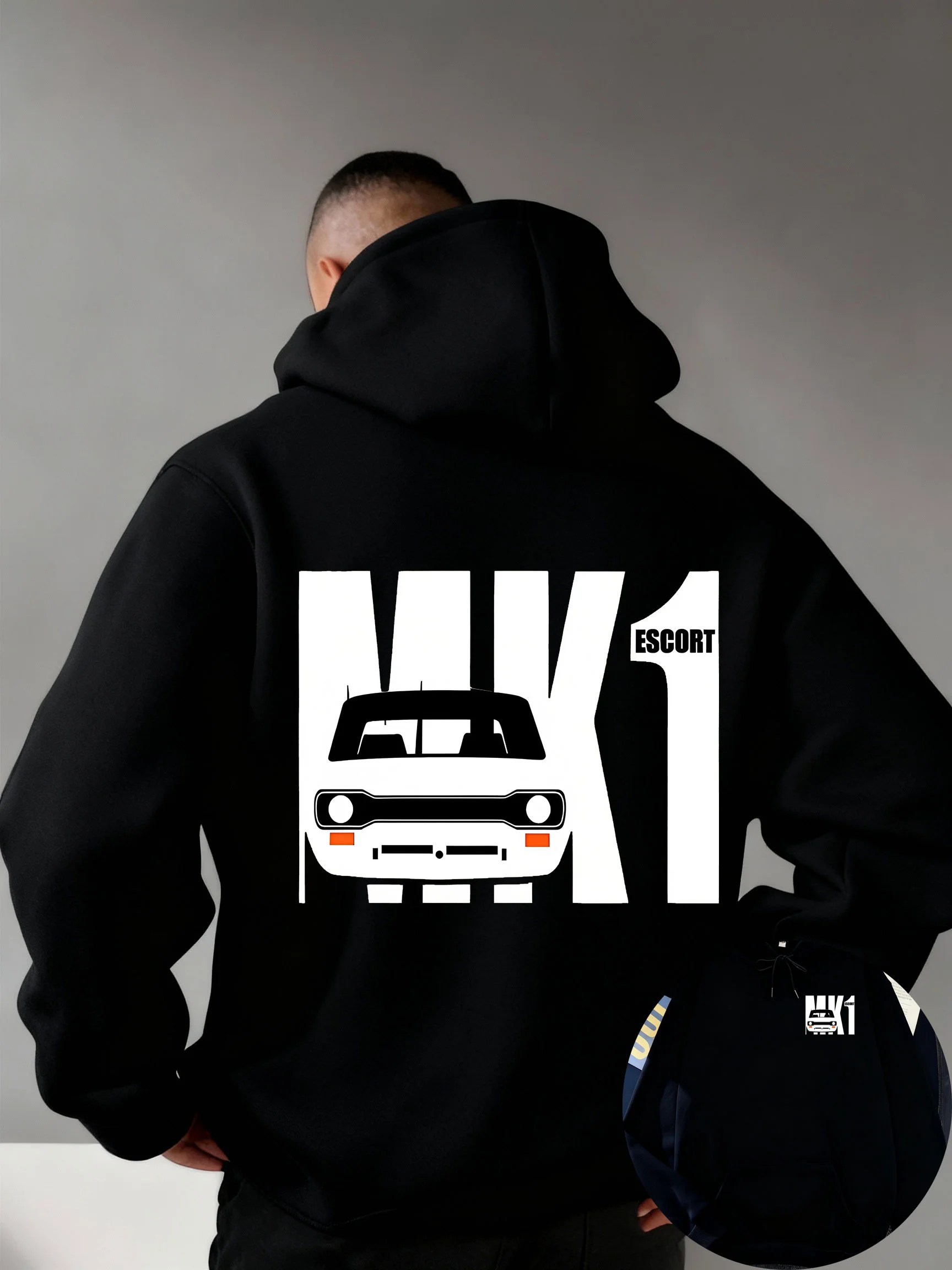 Men Autumn/Winter Casual Hoodie Sweatshirt Racing Streetwear Style Fashionable Exquisitely Crafted Comfortable Fabric Loose Fit