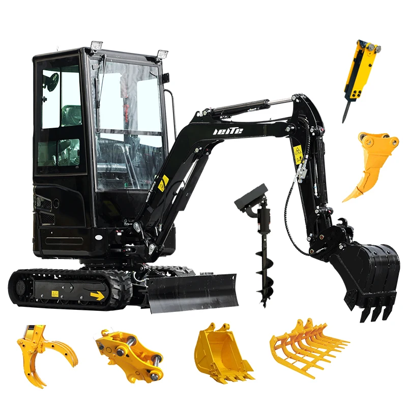 Cina fabbrica piccolo Mini escavatore 2.6ton escavatore cingolato mini escavatore 1.8ton con EPA/CE/EURO 5 uso giardino
