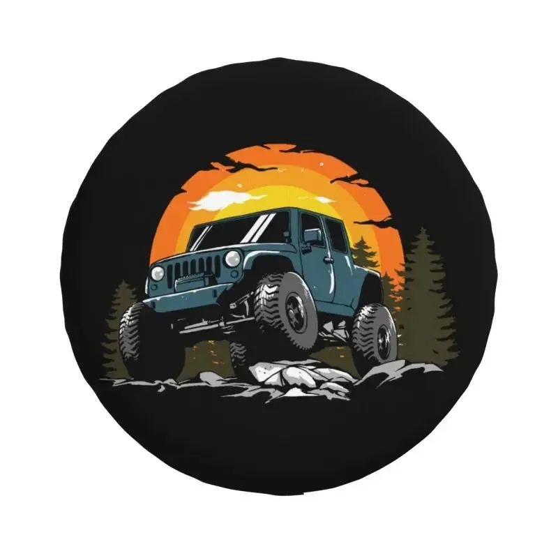 Adventure Travel Off Road Vehicle Spare Tire Cover for Honda CRV RV SUV 4WD 4x4 Car Wheel Protector Covers 14\