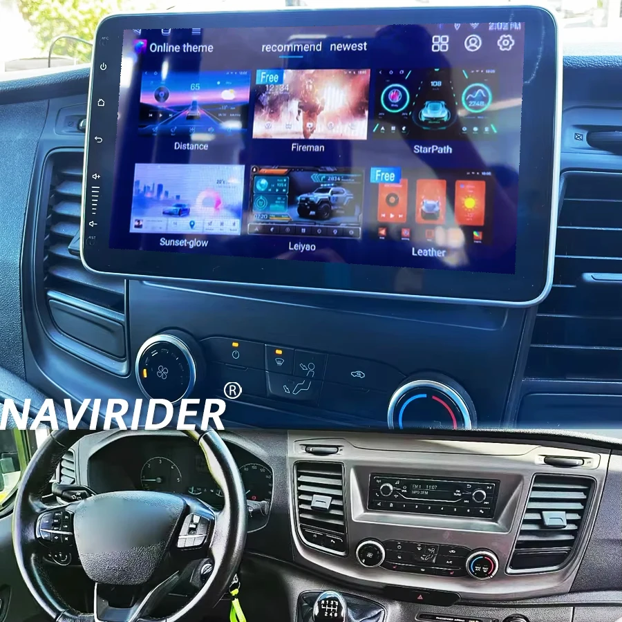 10.1Inch For Ford Transit Custom Van 2020 2024 GPS Car Multimedia Video Player Radio Autoradio Screen Android 14 Carplay BT
