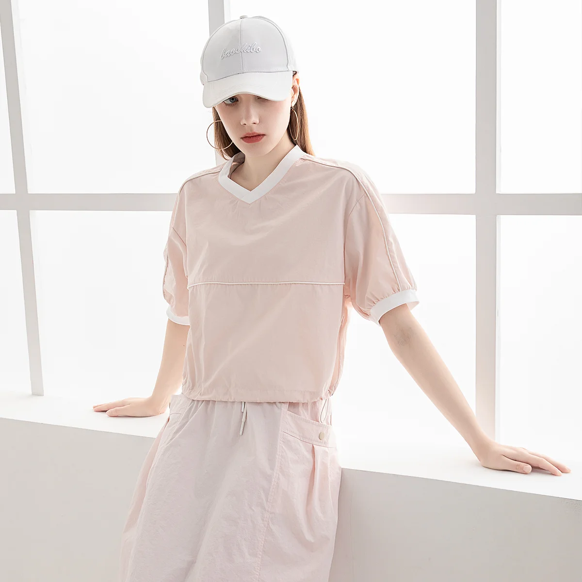 TC470 High-quality women\'s loose short sleeve top
