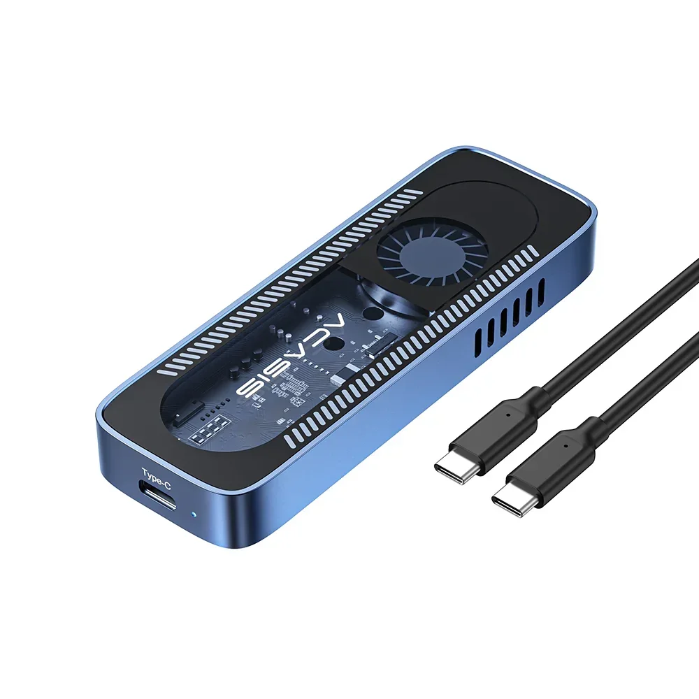

Acasis 10Gbps M.2 NVME SSD Enclosure Built in Fan for 2230/42/60/80 SSD