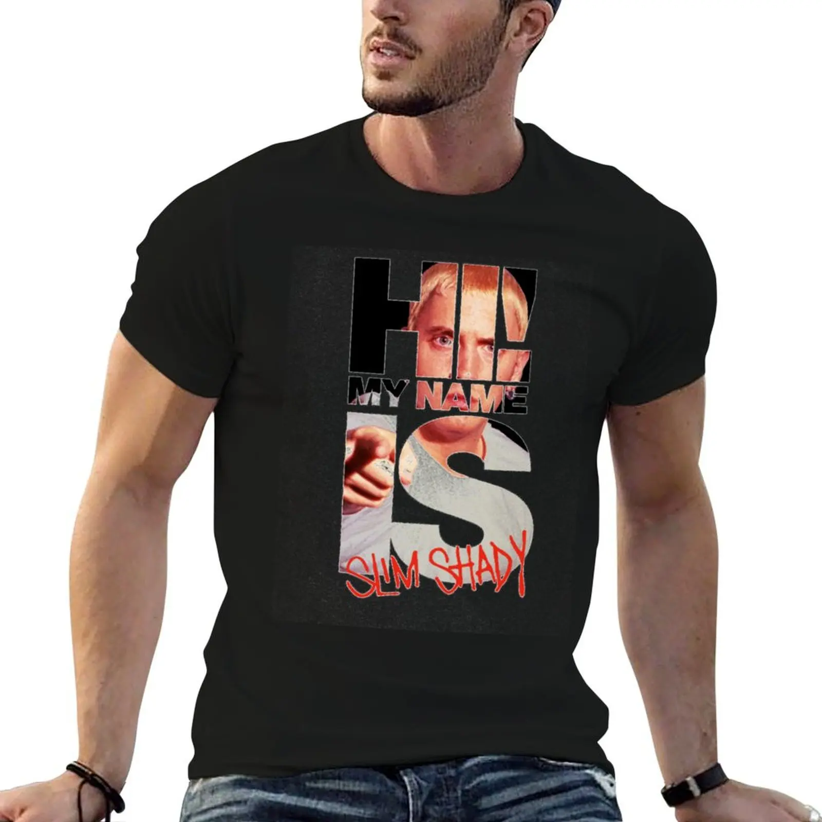 Copy of ah eminem the real slim shady T-Shirt Funny t-shirts funny gifts men clothings