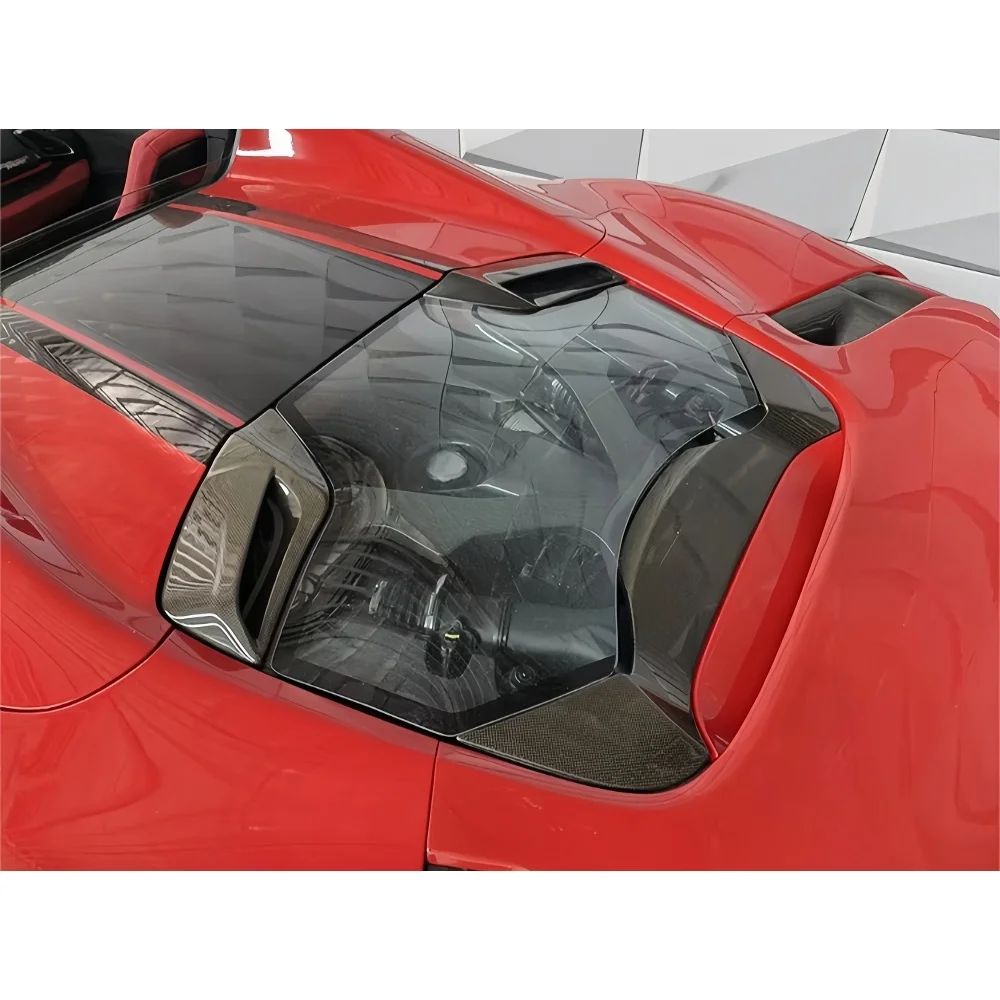 

Детали кузова для тюнинга автомобиля в стиле Capristo: крышка багажника из сухого карбона, подходящая для Ferrari 488