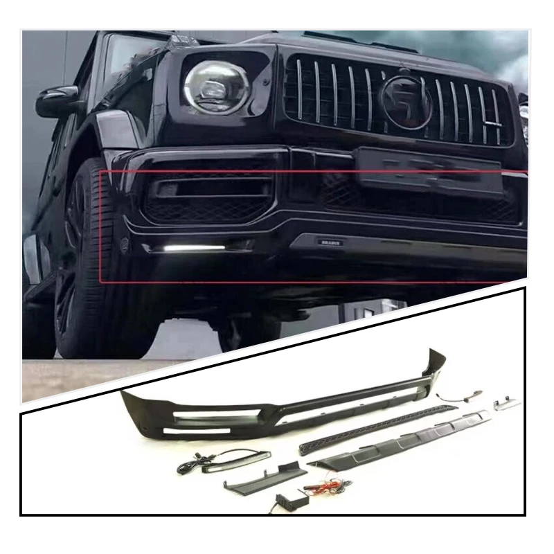 

W464 G550 Front Bumper Front Lip for Mercedes Benz G Class W463A W464 G63 AMG 2018+ with LED