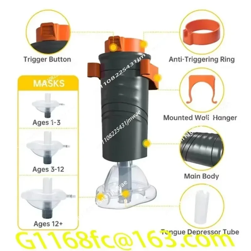 Automatic Rescue Device, Portable Anti Suffocation Device, Strong Suction, Home Emergency Breathing Relief Kit Part