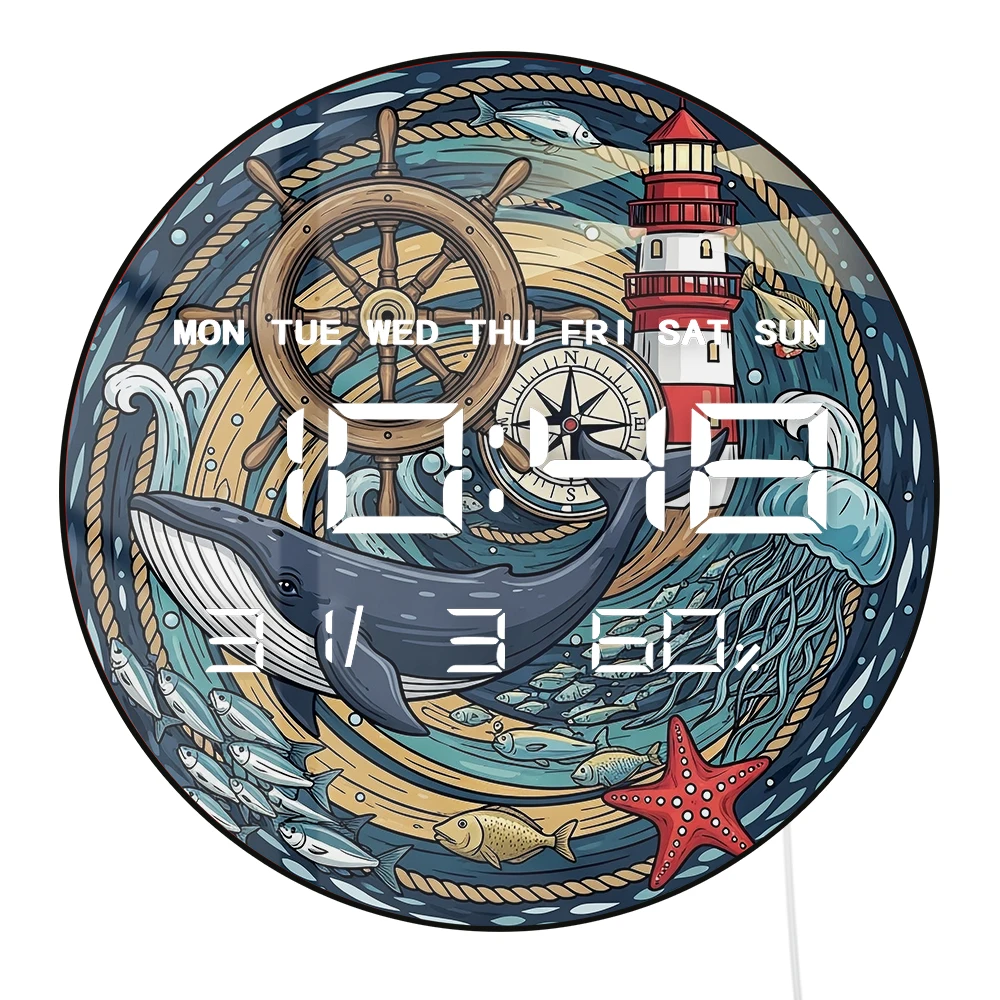 Nautical Whale Led …