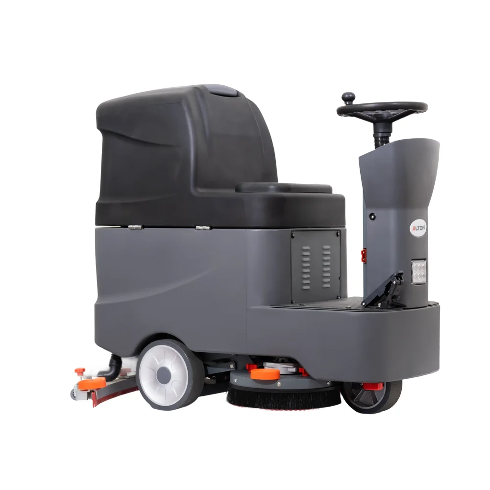 Floor Cleaning Machine 760mm Clean Width Electric Tile Burnisher 220V Plastic Construction New Floor Scrubber Equipment