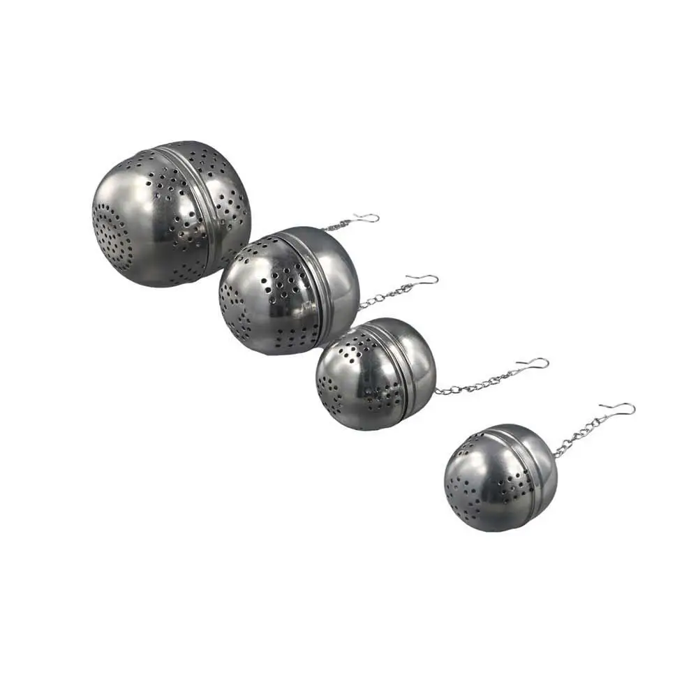 

Corrosion Resistance Oval Stainless Steel Hanging Type Filtering Tennis Ball Tea Leak Mesh Tea Infuser Seasoning Ball