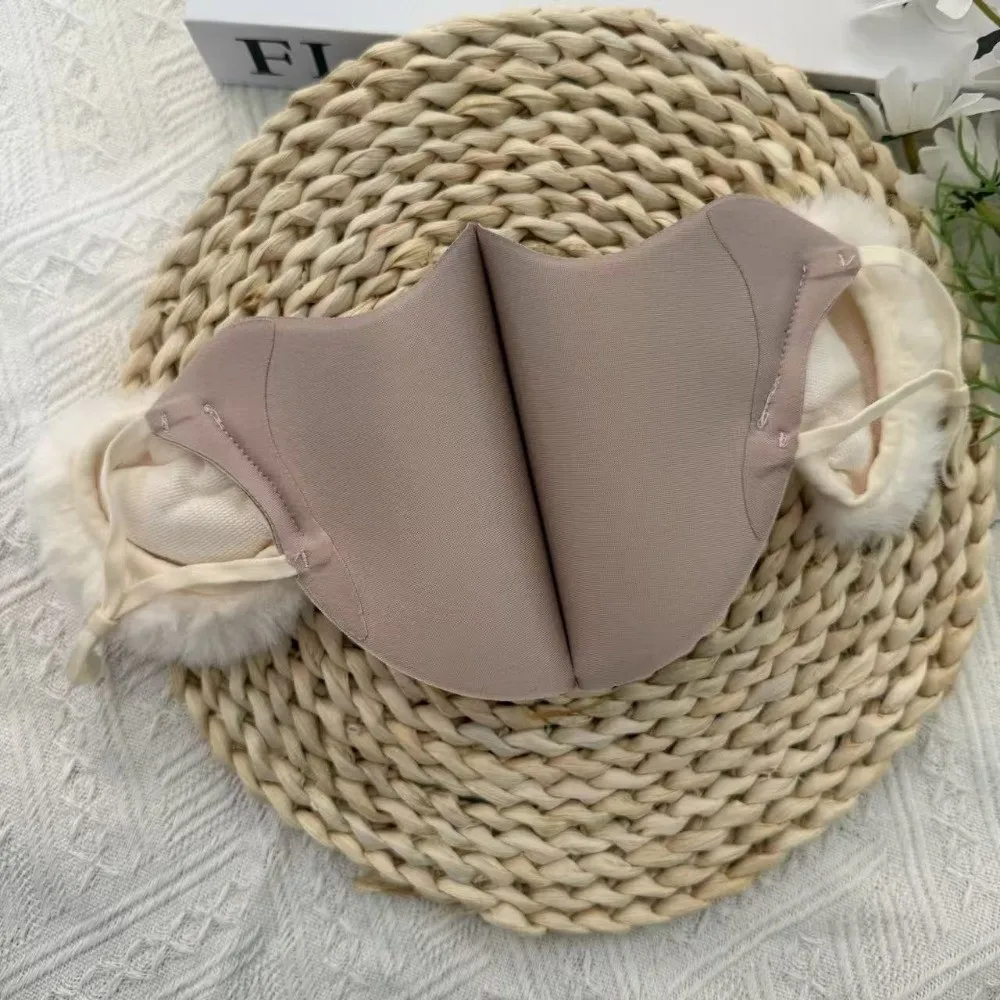 Outdoor Winter Warm Face Mask Fleece Lined Windproof Two-in-One Earmuff Thickened Cold-resistant Cycling Mask Ear Protection