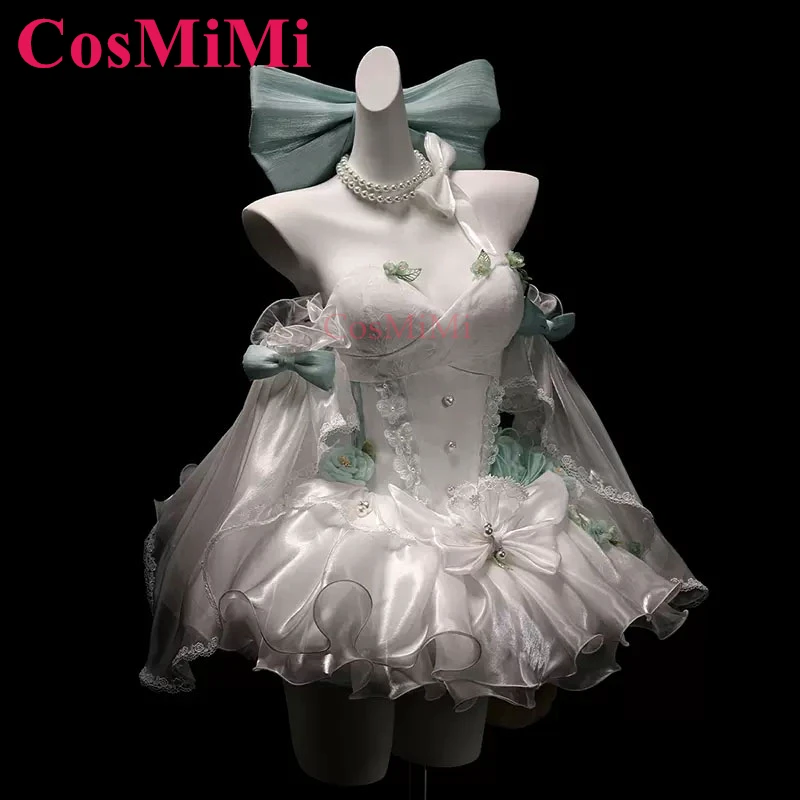 CosMiMi Lynette Cosplay Game Genshin Impact Costume Angel Courtyard Elegant Gorgeous Dress Carnival Party Role Play Clothing New