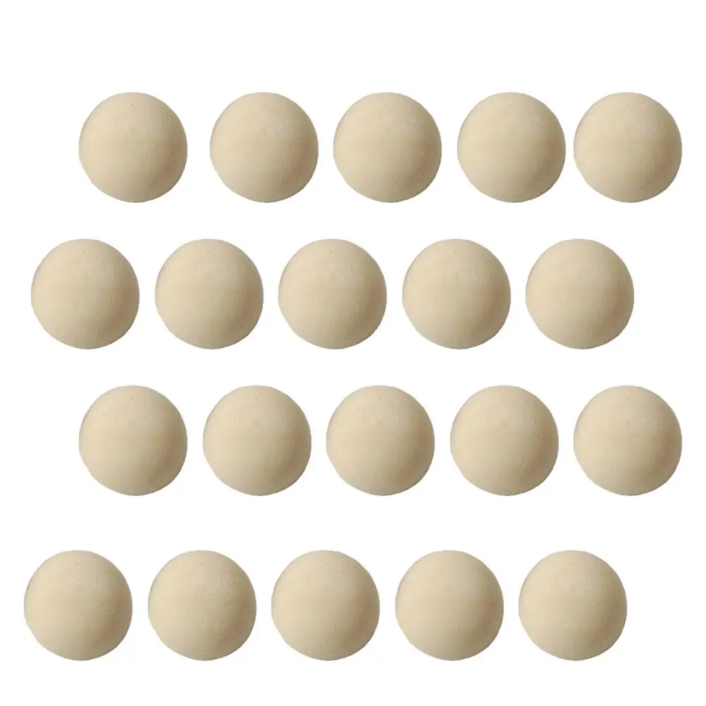 

100 шт. деревянных полусфер 25 мм, неокрашенные, гладкие, цельные, легко рисуются, для декора, поделок, рукоделия, фото