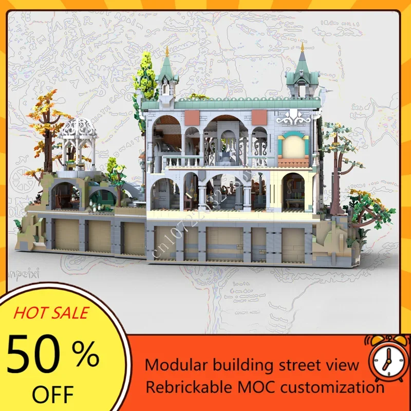 3142PCS Bergbasis Modulaire MOC Creatieve straatbeeld Model Aangepaste puzzel Architectuur DIY Onderwijs Assemblagemodel Speelgoedgeschenken