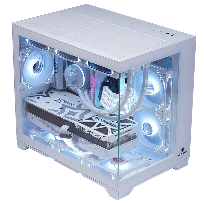 

WJCOOLMAN Guyongzhe Room Computer Case M-ATX Support 360 Water Cooling System for Gaming Desktops