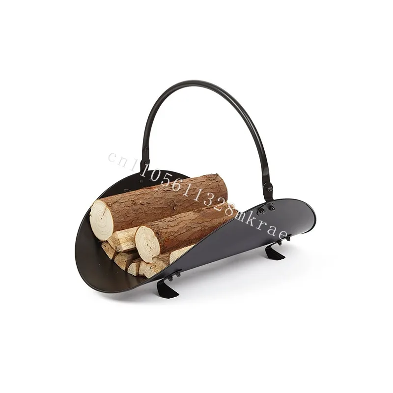 

New wood stand steel fireplace wood storage log stand bracket